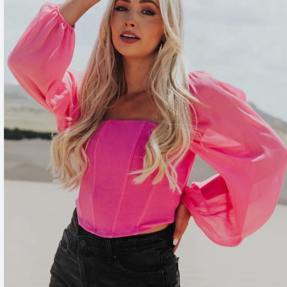 Boutique Pink Top